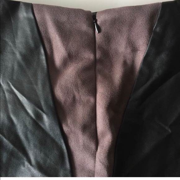Silver Wishes Faux Vegan Leather Suede Mini Skirt - Picture 7 of 9